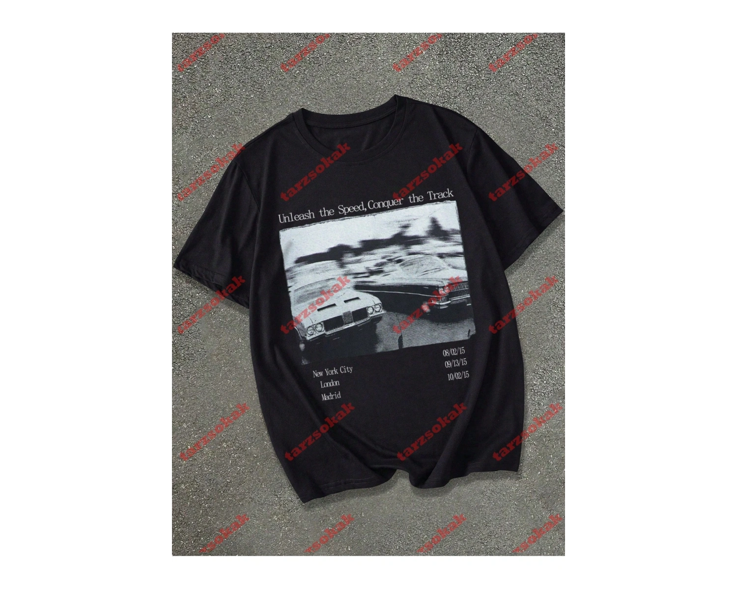 Model 3955 Erkek Yazlık Yuvarlak Yaka Kısa Kollu Günlük Tişört, Yaz