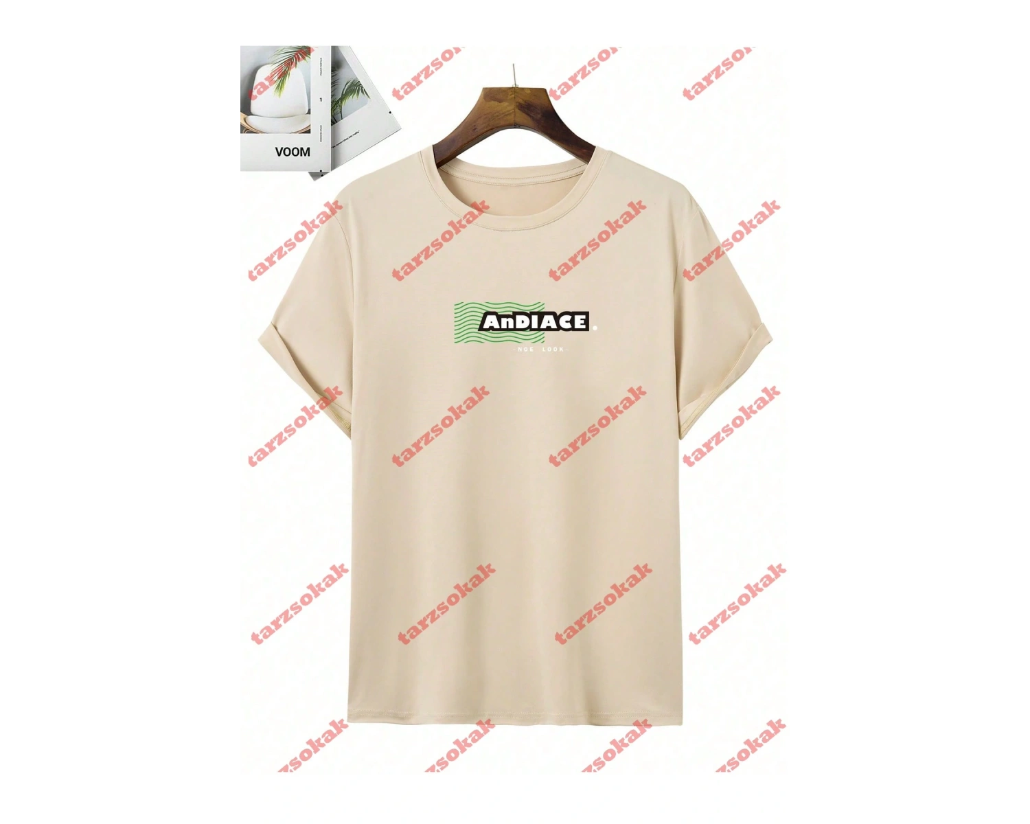 Model 3964 Erkek Yazlık Yuvarlak Yaka Kısa Kollu Günlük Tişört, Yaz