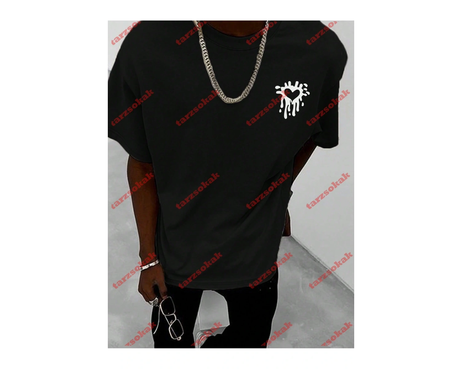 Model 3965 Erkek Yazlık Yuvarlak Yaka Kısa Kollu Günlük Tişört, Yaz