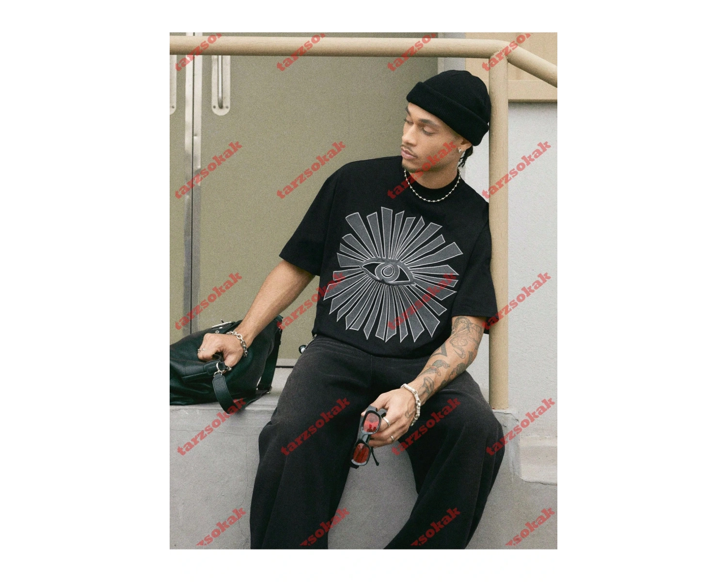 Model 3966 Erkek Yazlık Yuvarlak Yaka Kısa Kollu Günlük Tişört, Yaz