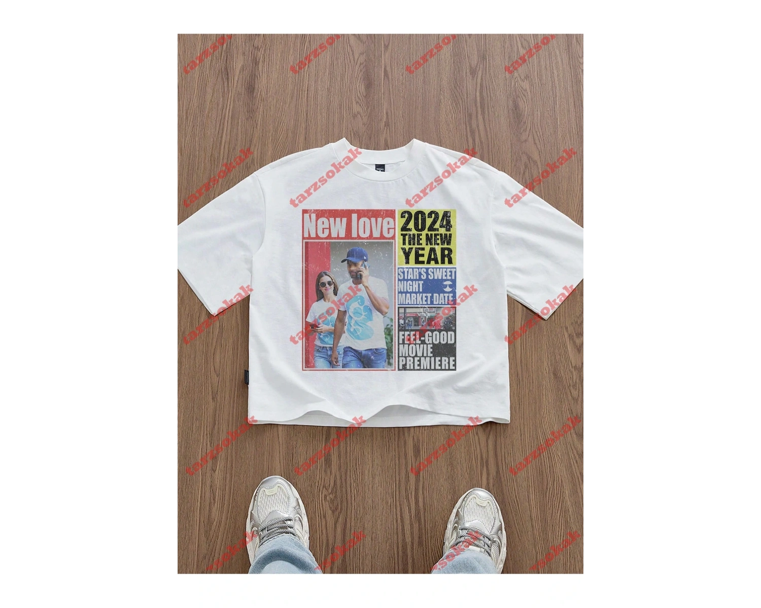 Model 3971 Erkek Yazlık Yuvarlak Yaka Kısa Kollu Günlük Tişört, Yaz