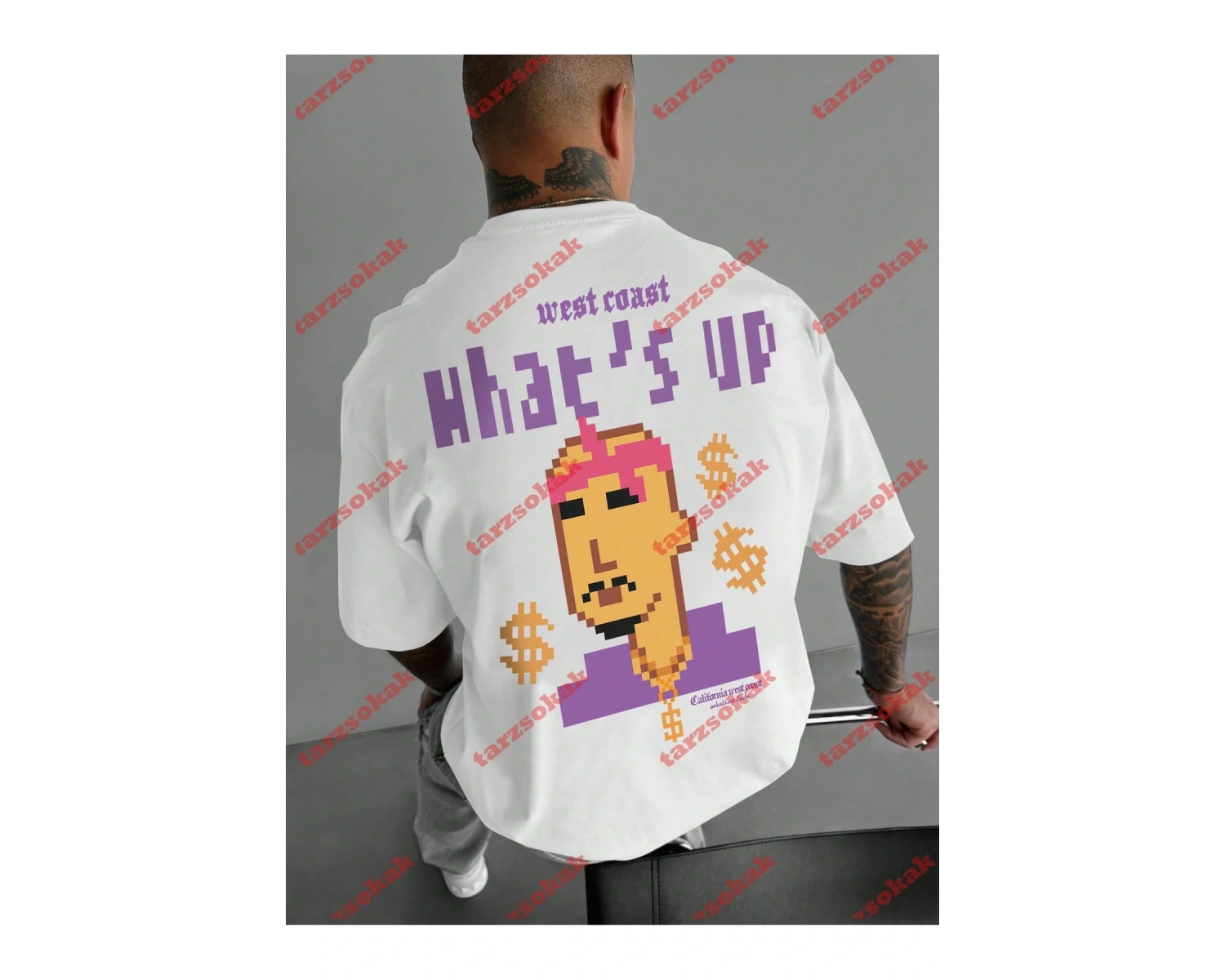 Model 3977 Erkek Yazlık Yuvarlak Yaka Kısa Kollu Günlük Tişört, Yaz