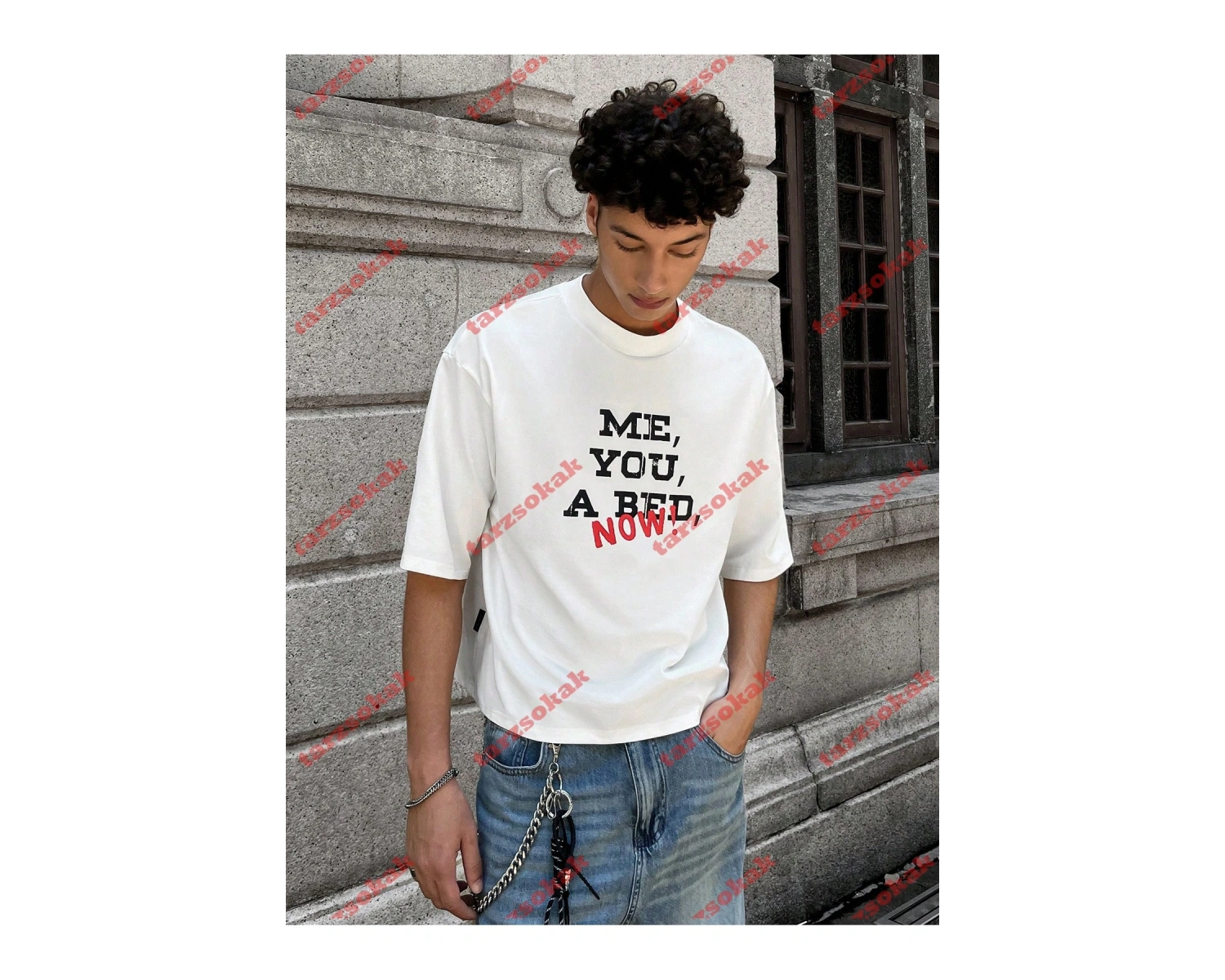 Model 3979 Erkek Yazlık Yuvarlak Yaka Kısa Kollu Günlük Tişört, Yaz