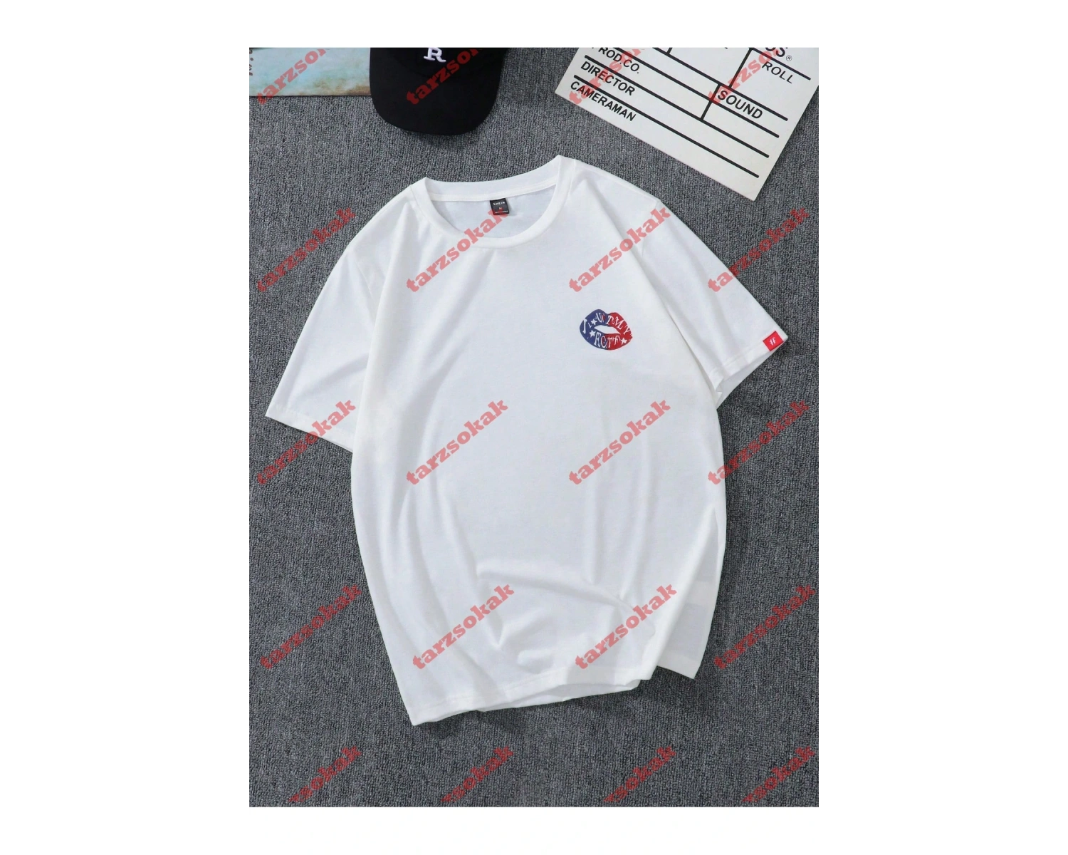 Model 3981 Erkek Yazlık Yuvarlak Yaka Kısa Kollu Günlük Tişört, Yaz