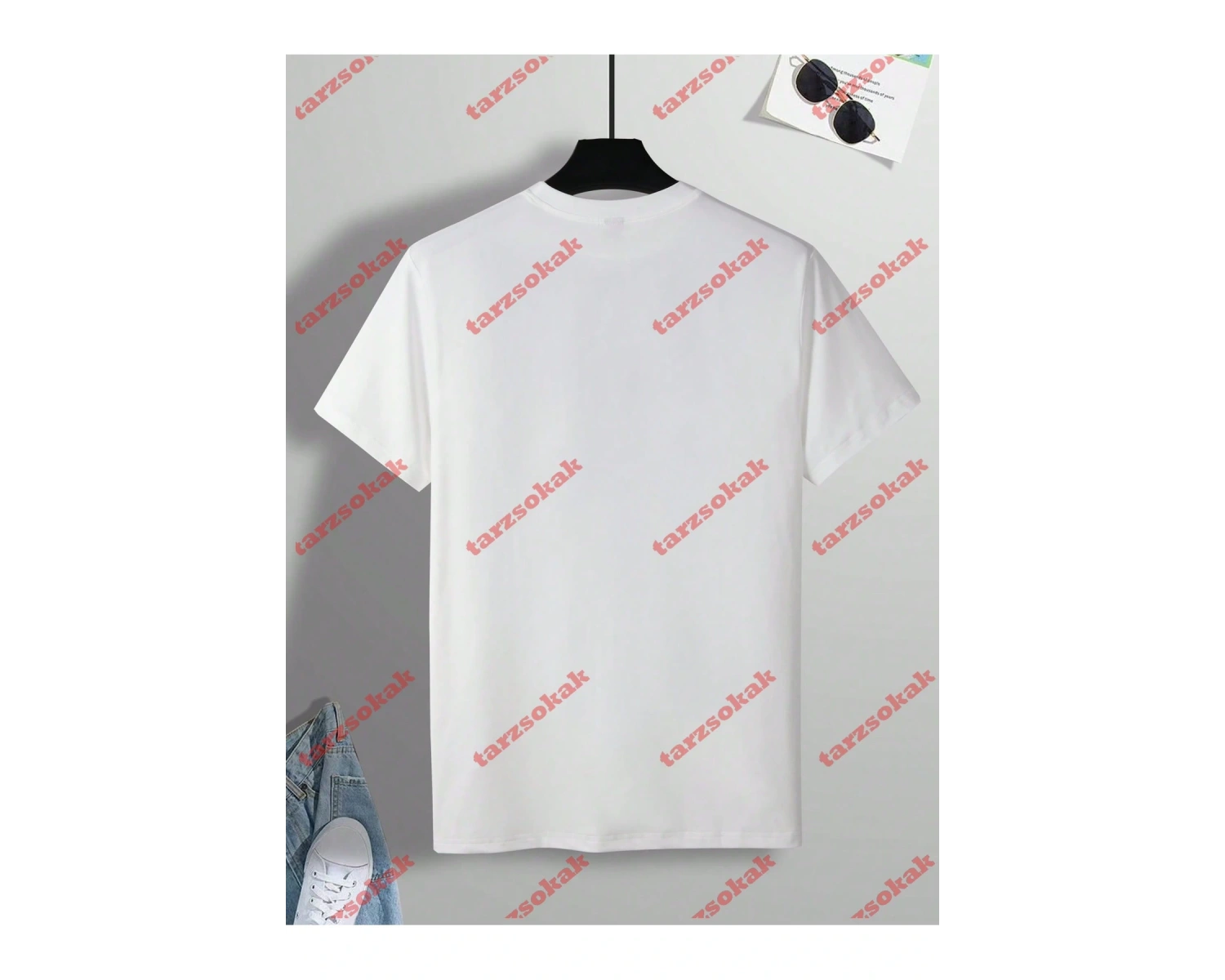 Model 3984 Erkek Yazlık Yuvarlak Yaka Kısa Kollu Günlük Tişört, Yaz