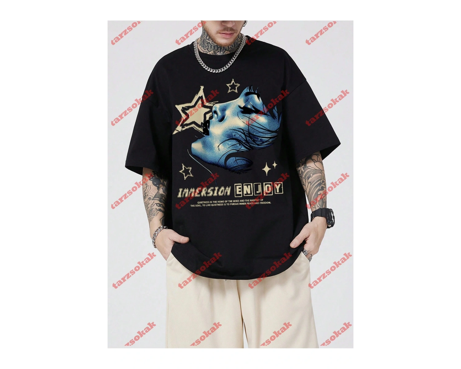 Model 3985 Erkek Yazlık Yuvarlak Yaka Kısa Kollu Günlük Tişört, Yaz