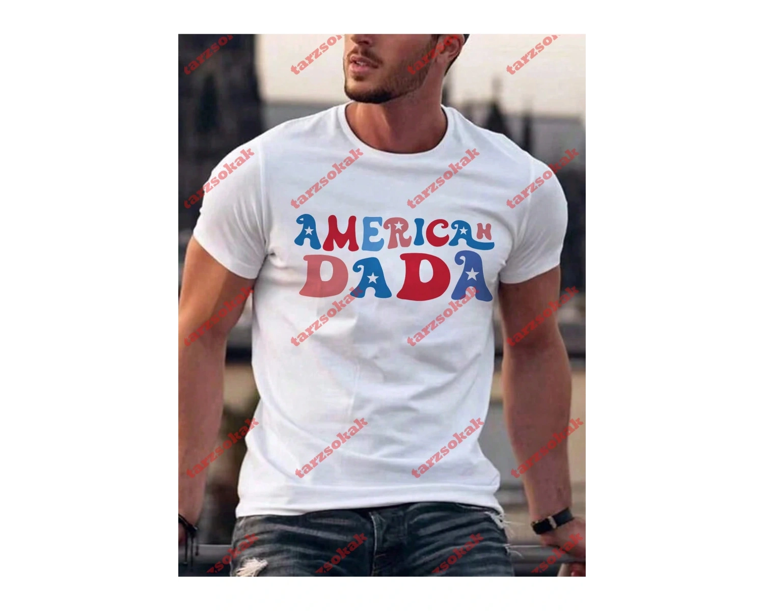 Model 3986 Erkek Yazlık Yuvarlak Yaka Kısa Kollu Günlük Tişört, Yaz