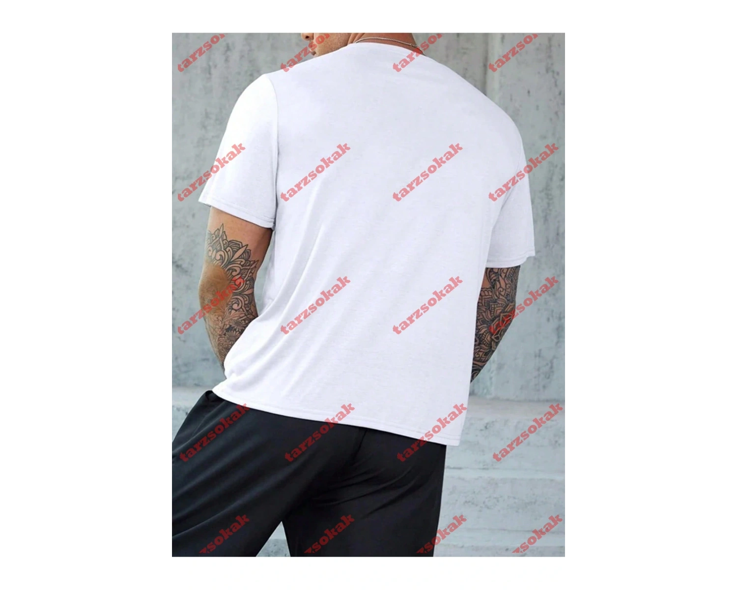 Model 3986 Erkek Yazlık Yuvarlak Yaka Kısa Kollu Günlük Tişört, Yaz