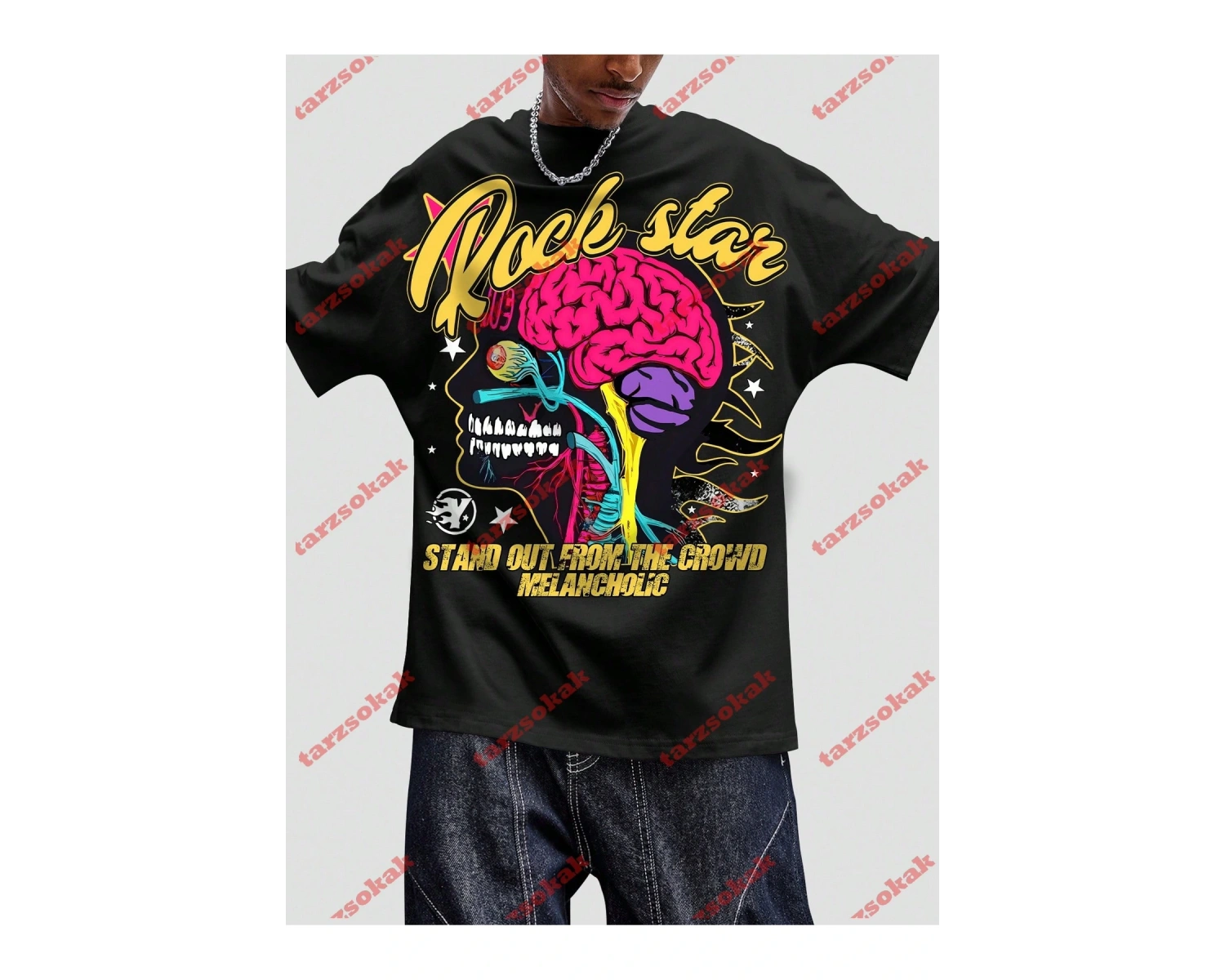 Model 3991 Erkek Yazlık Yuvarlak Yaka Kısa Kollu Günlük Tişört, Yaz