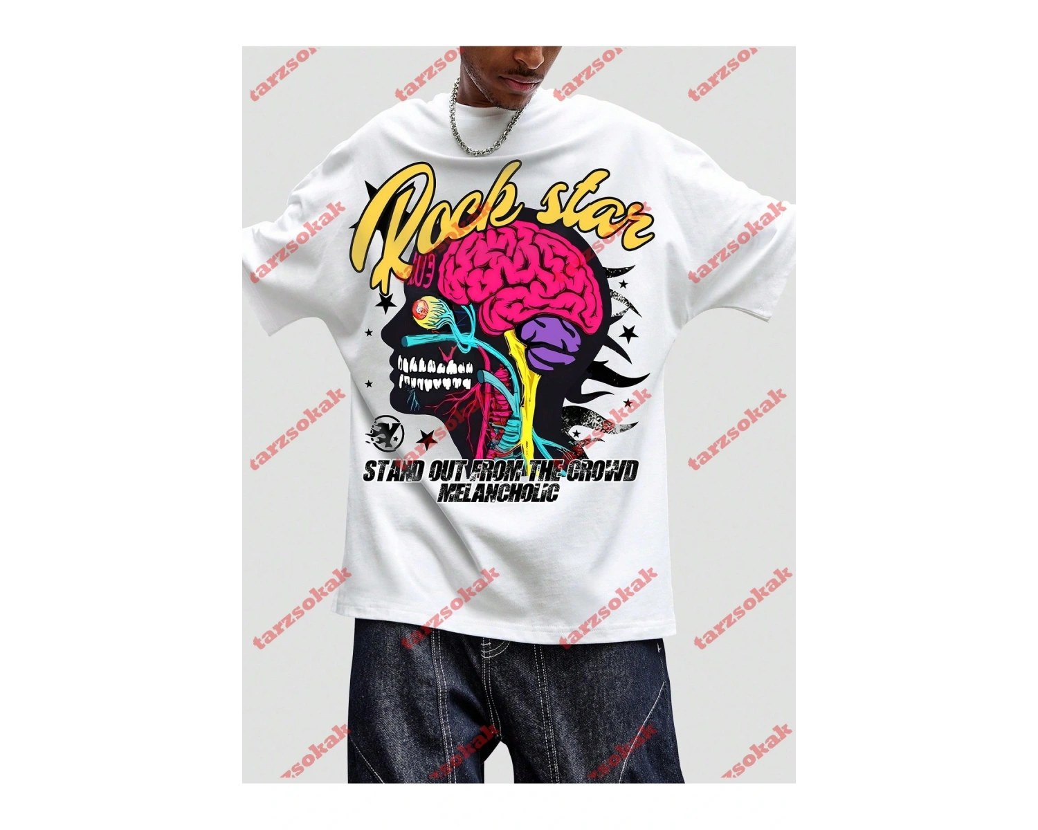 Model 3991 Erkek Yazlık Yuvarlak Yaka Kısa Kollu Günlük Tişört, Yaz