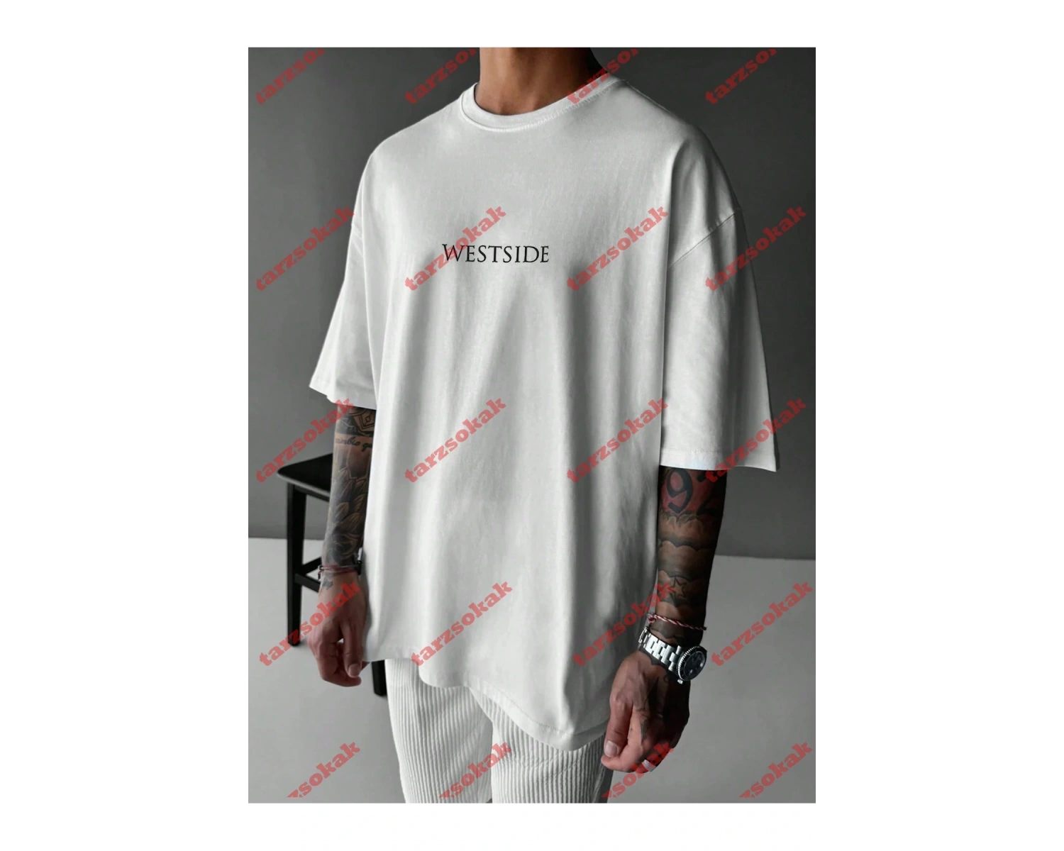 Model 3992 Erkek Yazlık Yuvarlak Yaka Kısa Kollu Günlük Tişört, Yaz