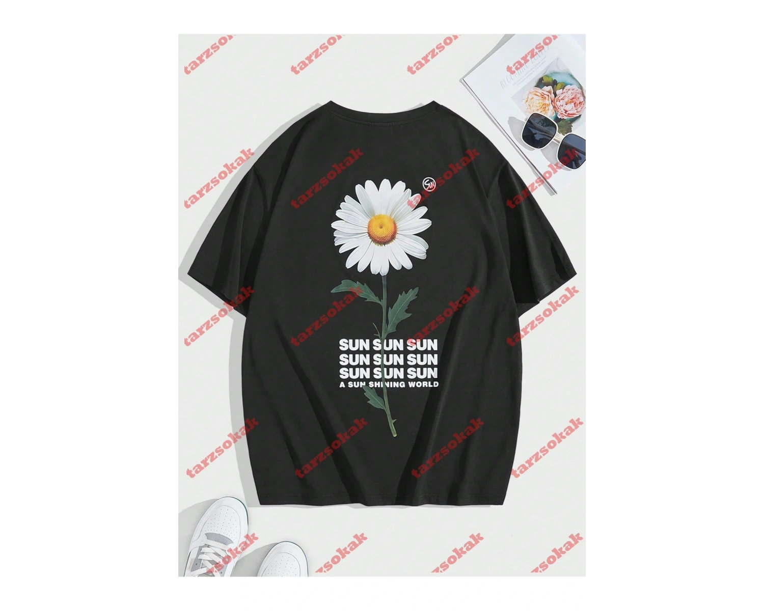 Model 3998 Erkek Yazlık Yuvarlak Yaka Kısa Kollu Günlük Tişört, Yaz