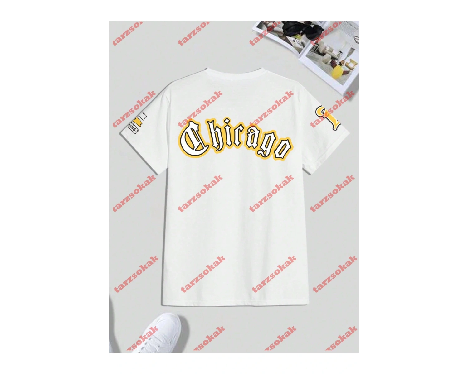 Model 3999 Erkek Yazlık Yuvarlak Yaka Kısa Kollu Günlük Tişört, Yaz