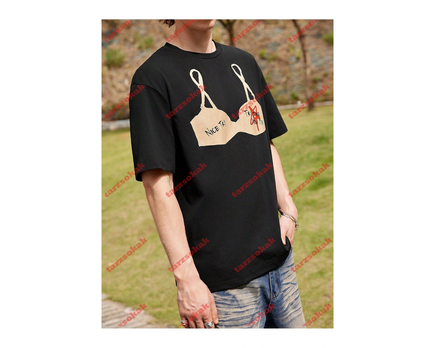 Model 4004 Erkek Yazlık Yuvarlak Yaka Kısa Kollu Günlük Tişört, Yaz