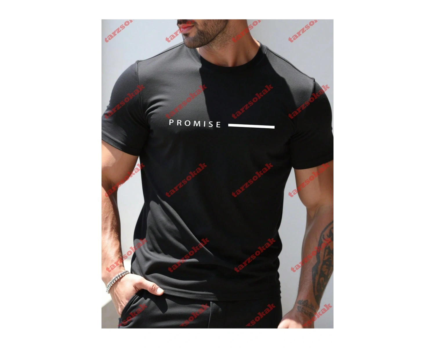 Model 4008 Erkek Yazlık Yuvarlak Yaka Kısa Kollu Günlük Tişört, Yaz