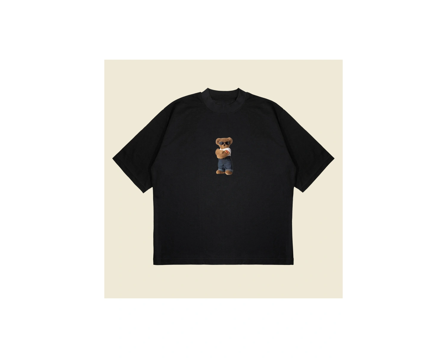 Moms Teddy Bear Boxy Fit Oversize Unisex Tshirt – Baskılı Tişört |
