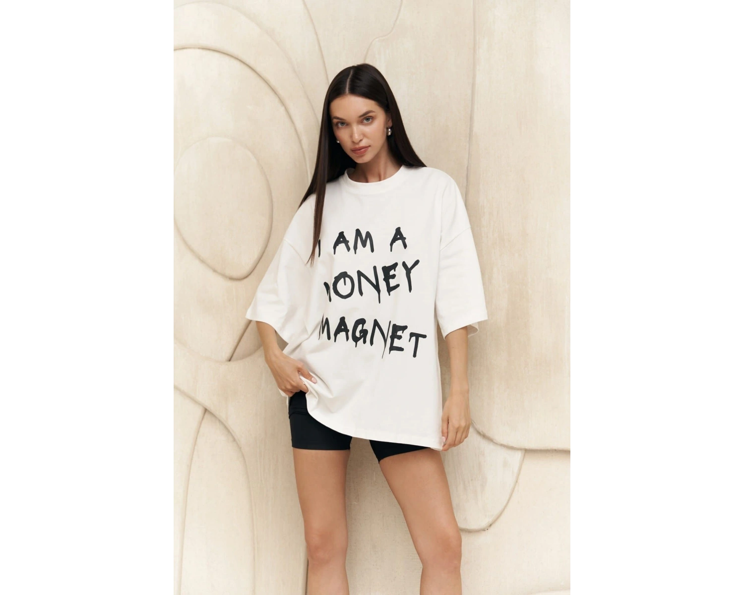 Money Magnet Beyaz Oversize