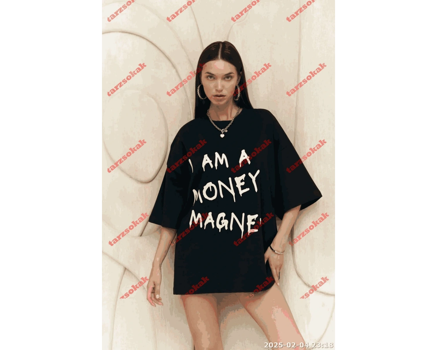 Money Magnet Beyaz Oversize