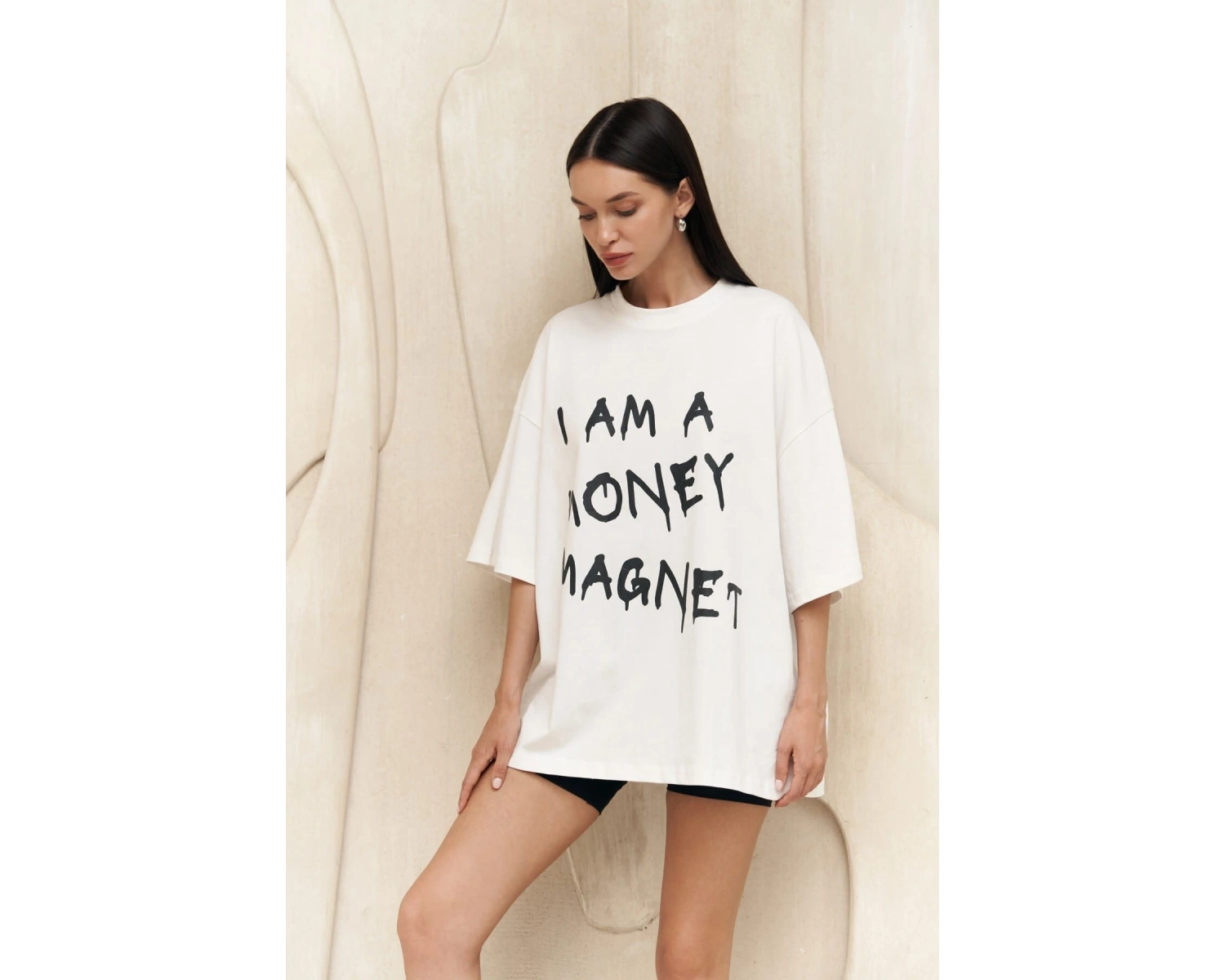 Money Magnet Beyaz Oversize