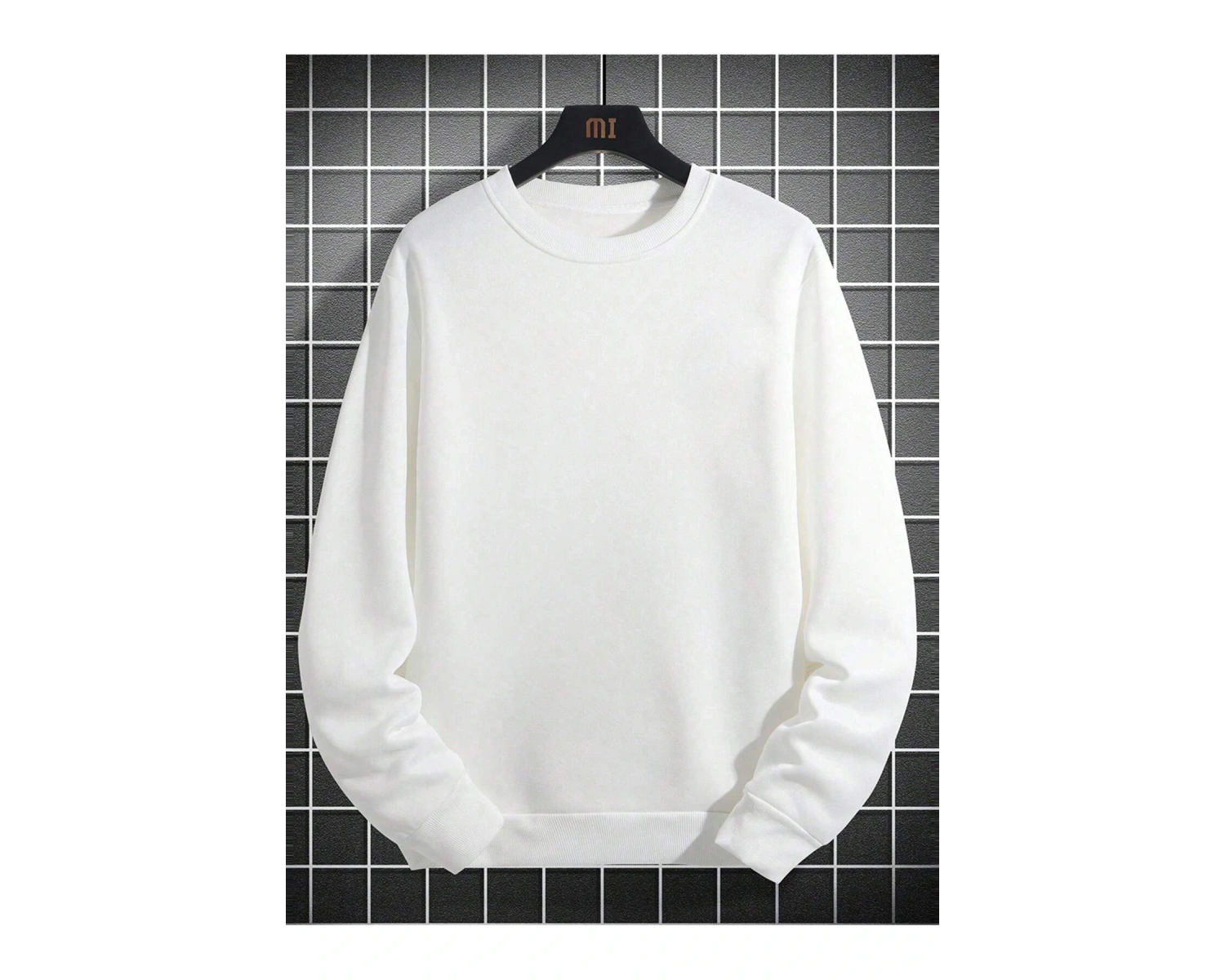 Mountain & Slogan Graphic Drop Shoulder Sweatshirt Beyaz