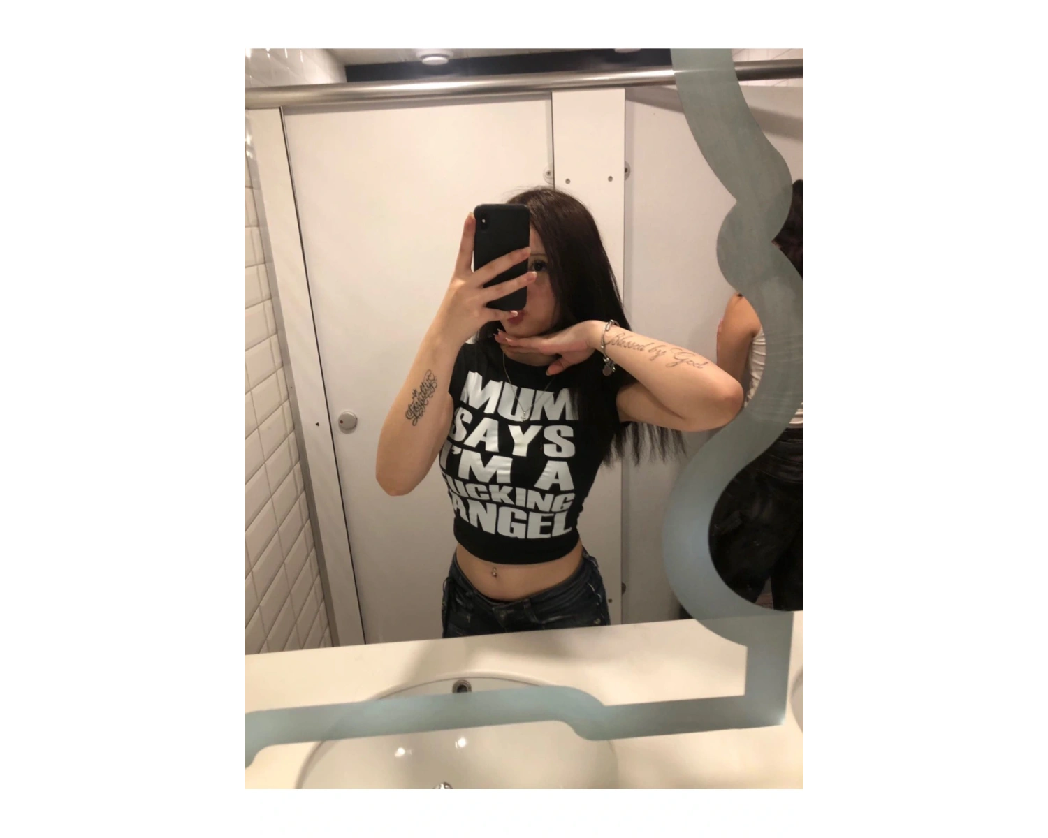 Mum Says İm a angel Baby Tee tshirt