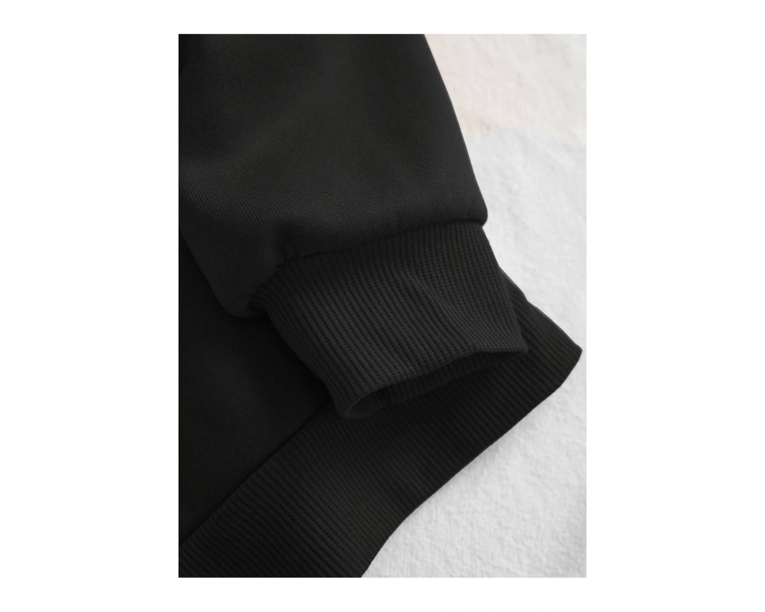 Mushroom & Slogan Graphic Kangaroo Pocket Drawstring Hoodie Siyah