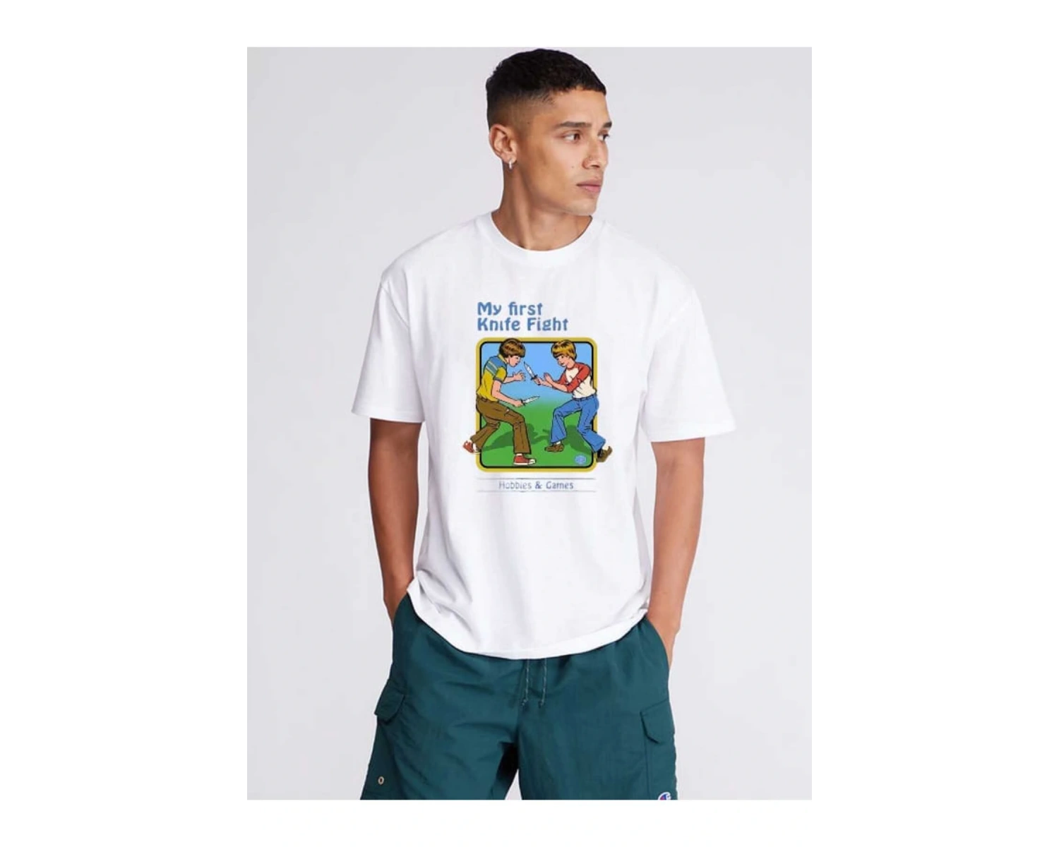 My First Knife Fight Baskılı Tshirt