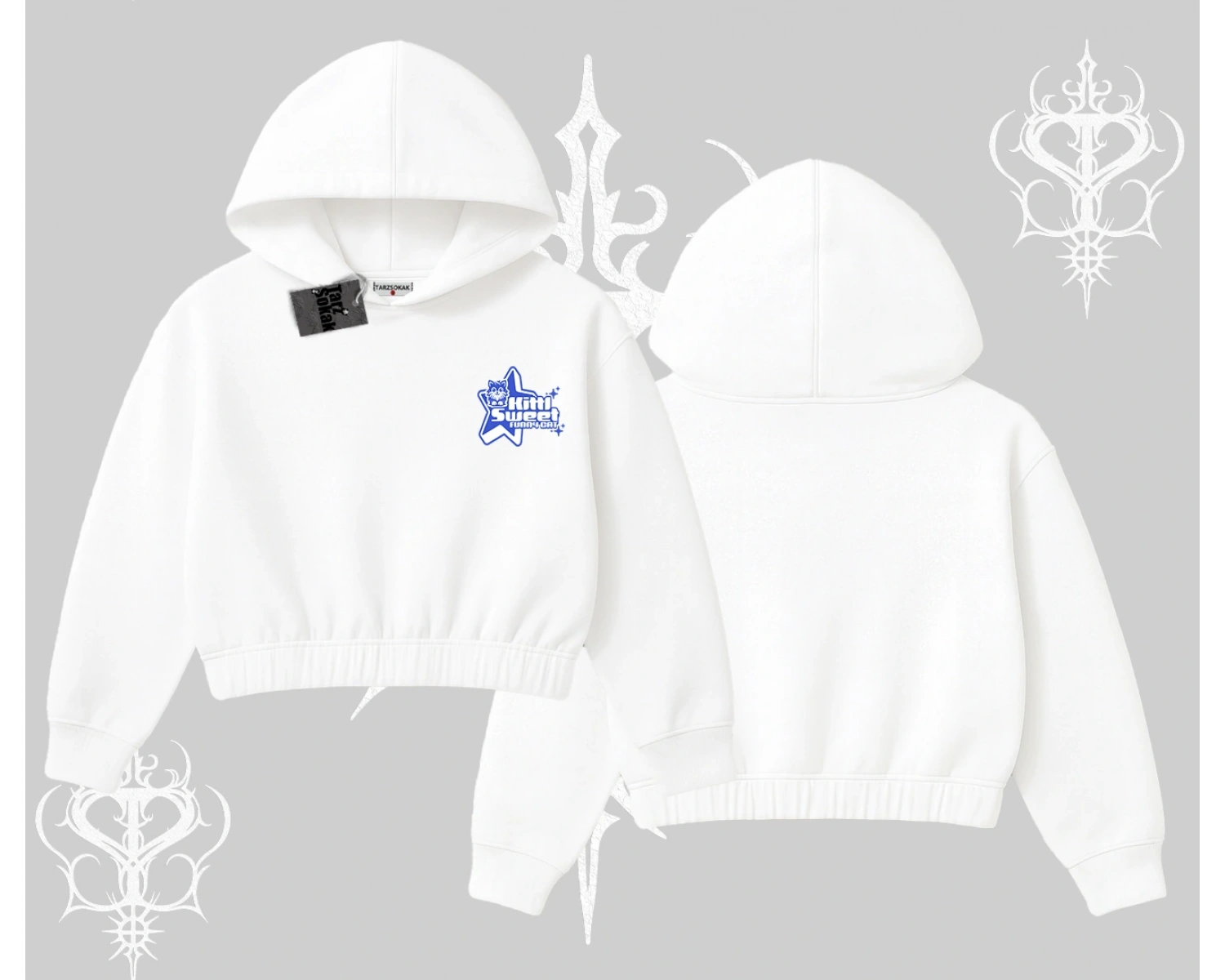 My Mood Right Now Yazılı Sevimli Kedi Biskilet Sweatshirt