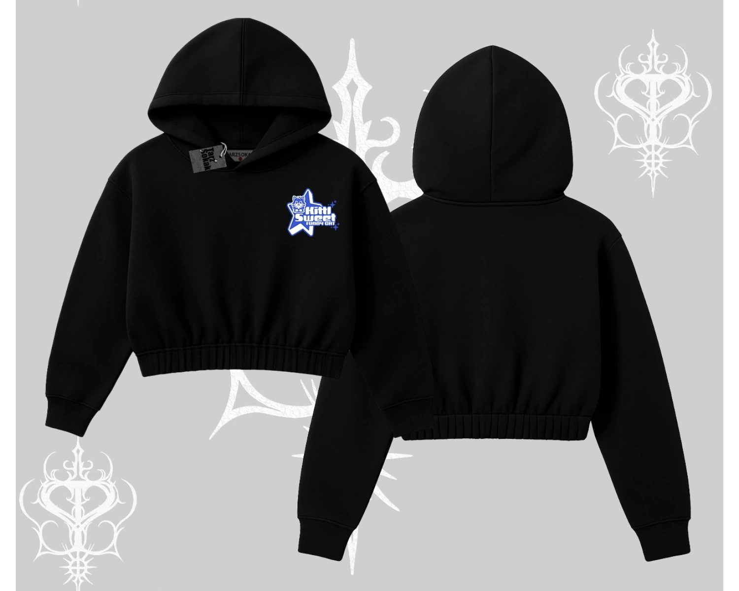 My Mood Right Now Yazılı Sevimli Kedi Biskilet Sweatshirt