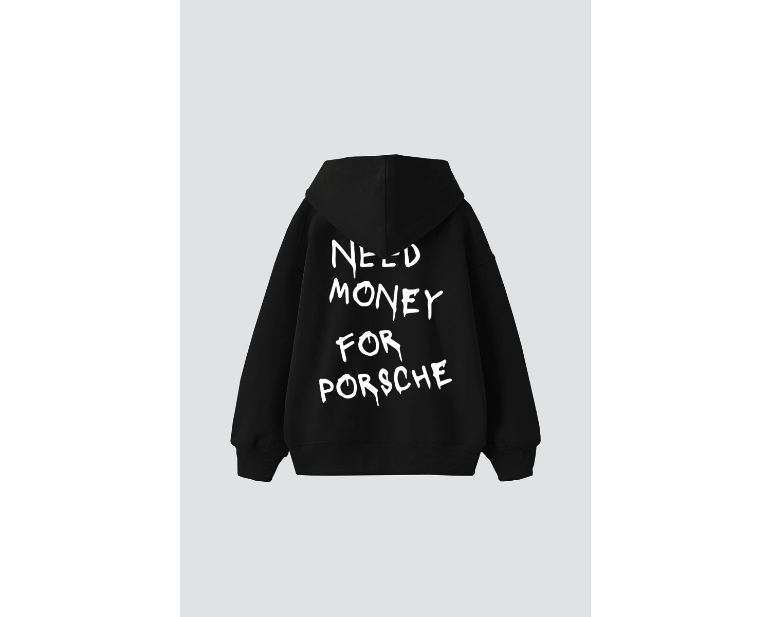 Need Money for Porsche Baskılı Oversize Unisex Beyaz