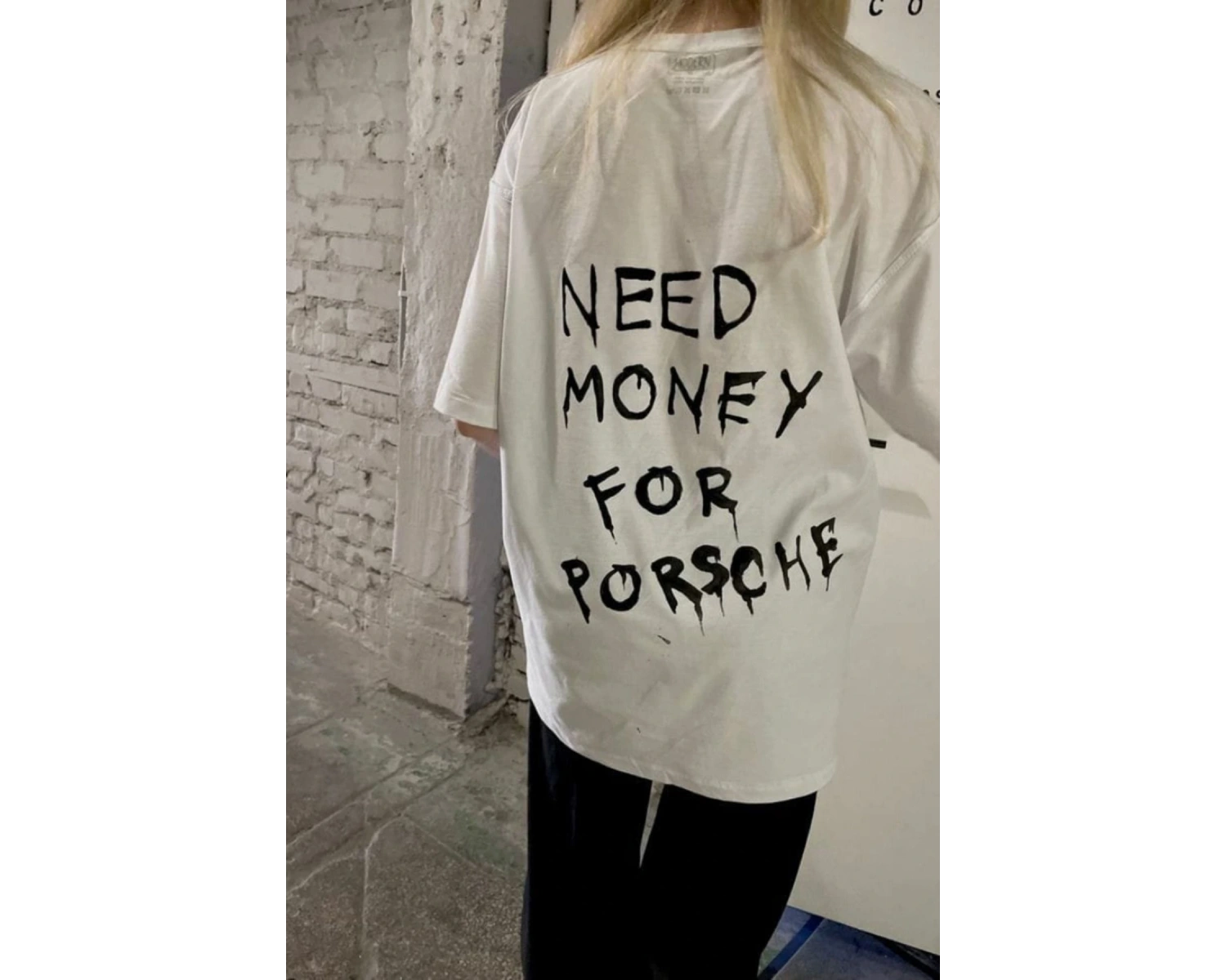 Need Money For Porsche Detail Oversize Unisex