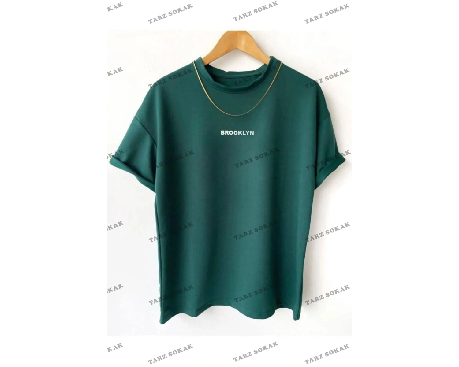 Nefti Yeşil Brooklyn Unisex Oversize