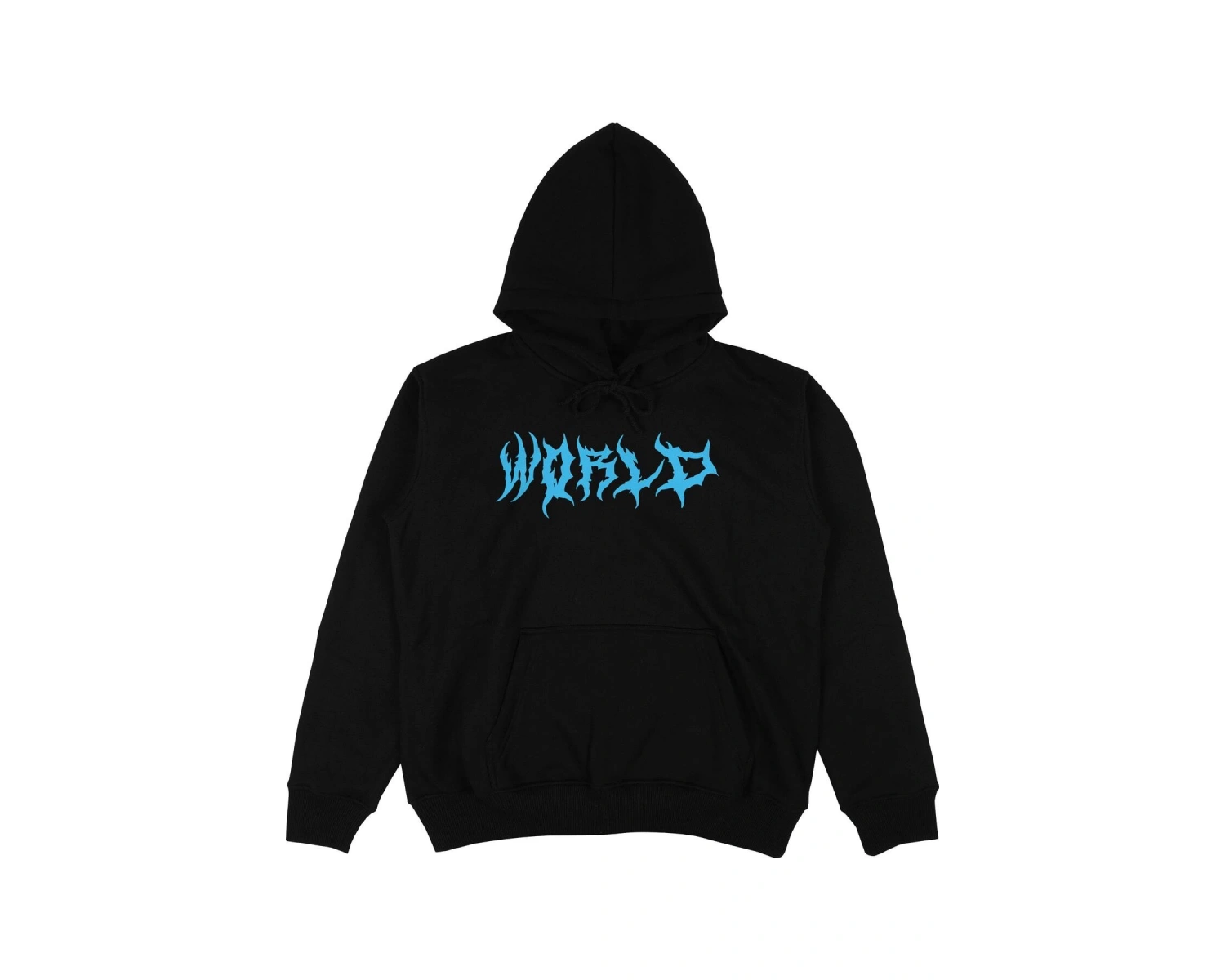 New World Siyah Oversize Unisex Kapüşonlu Sweatshirt Hoodie
