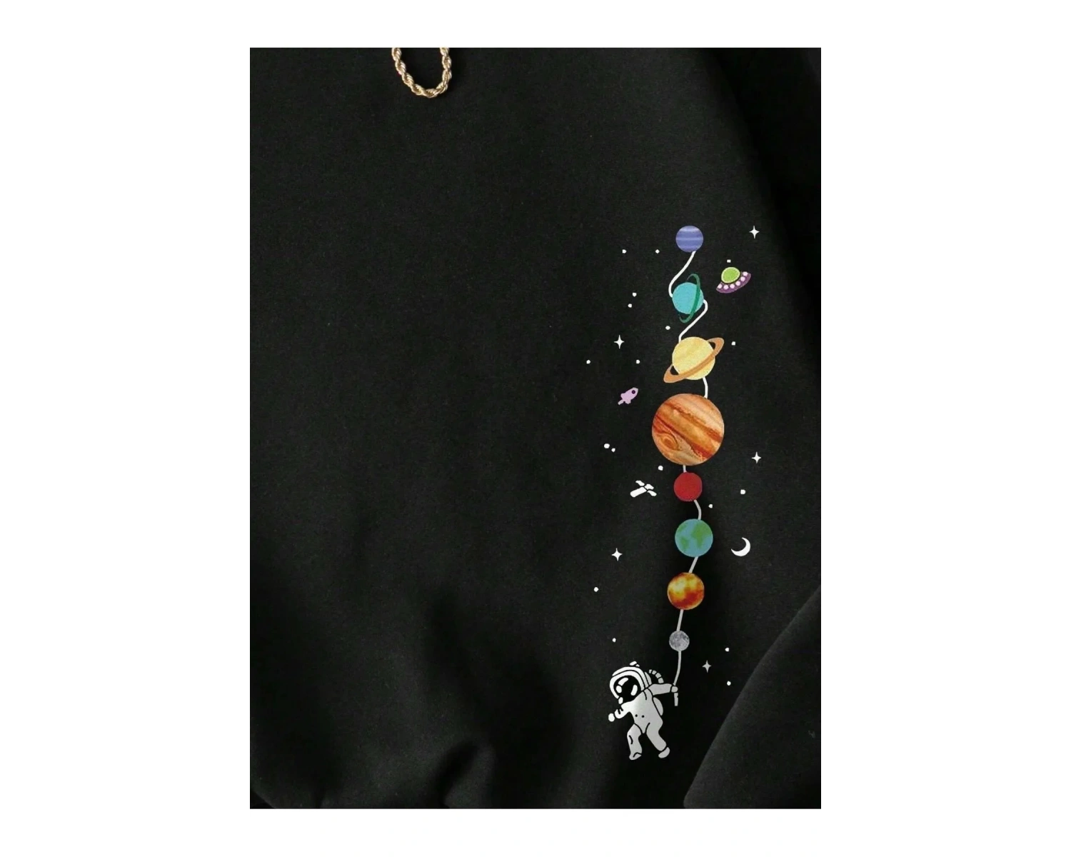 NEW YORK Baskılı Üç İplik ünisex oversize sweatshirt Beyaz