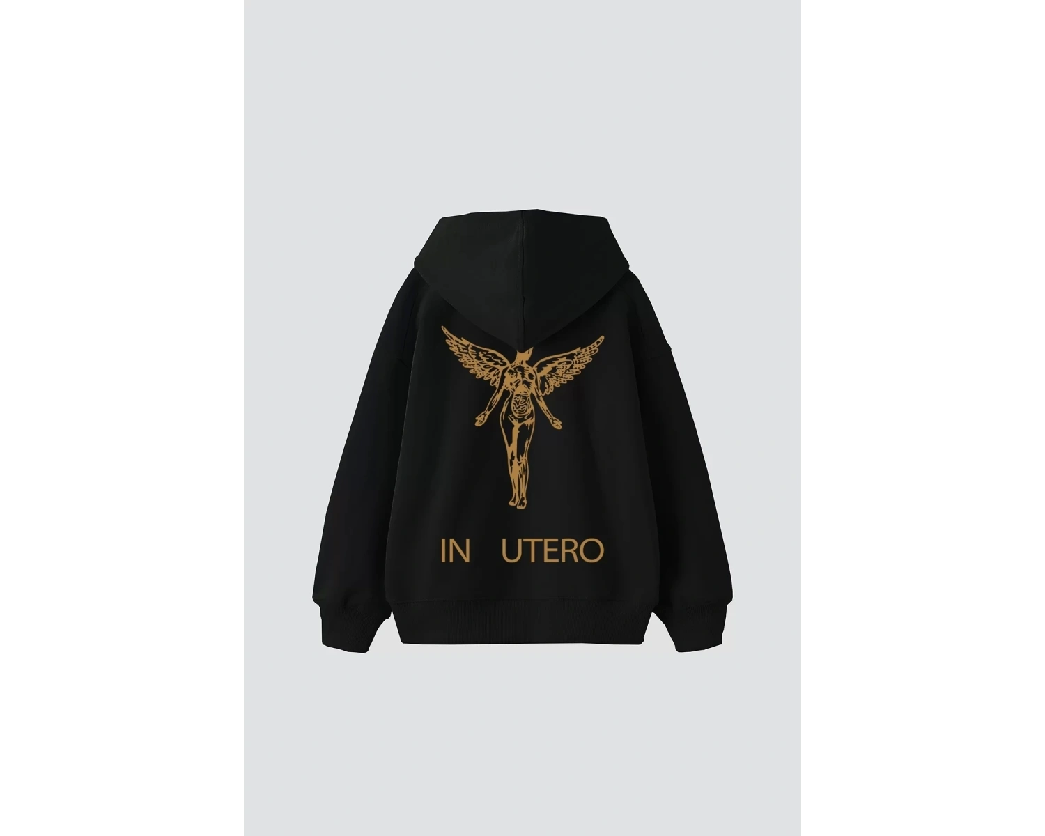 Nirvana Sırt Baskılı Unisex Oversize Beyaz