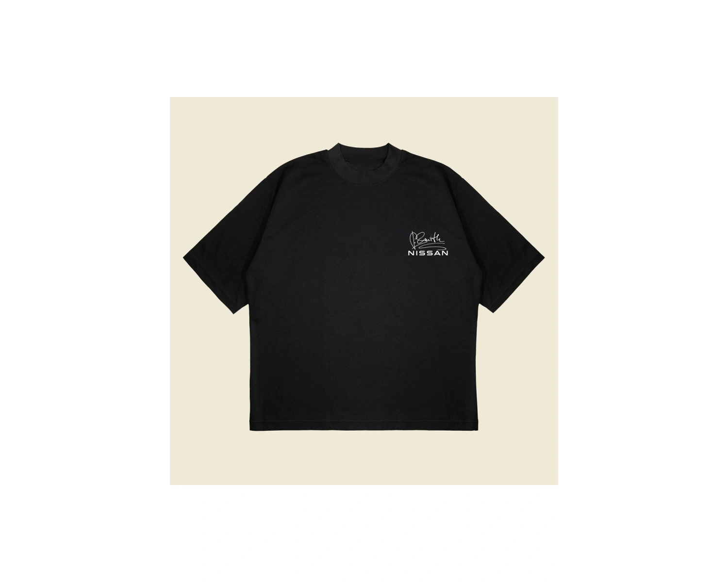 Nissan Bullet Hızlı Ve Öfkeli Baskılı Oversize Unisex Pamuklu Nefes Alan Kalın Kum
