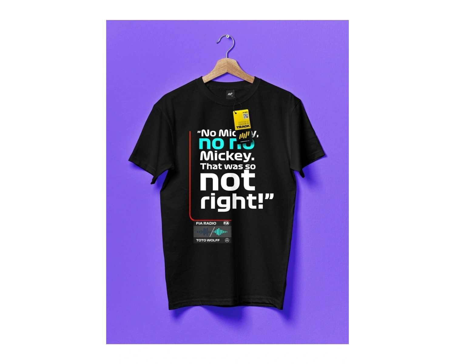 No Mickey No No Siyah T-shirt