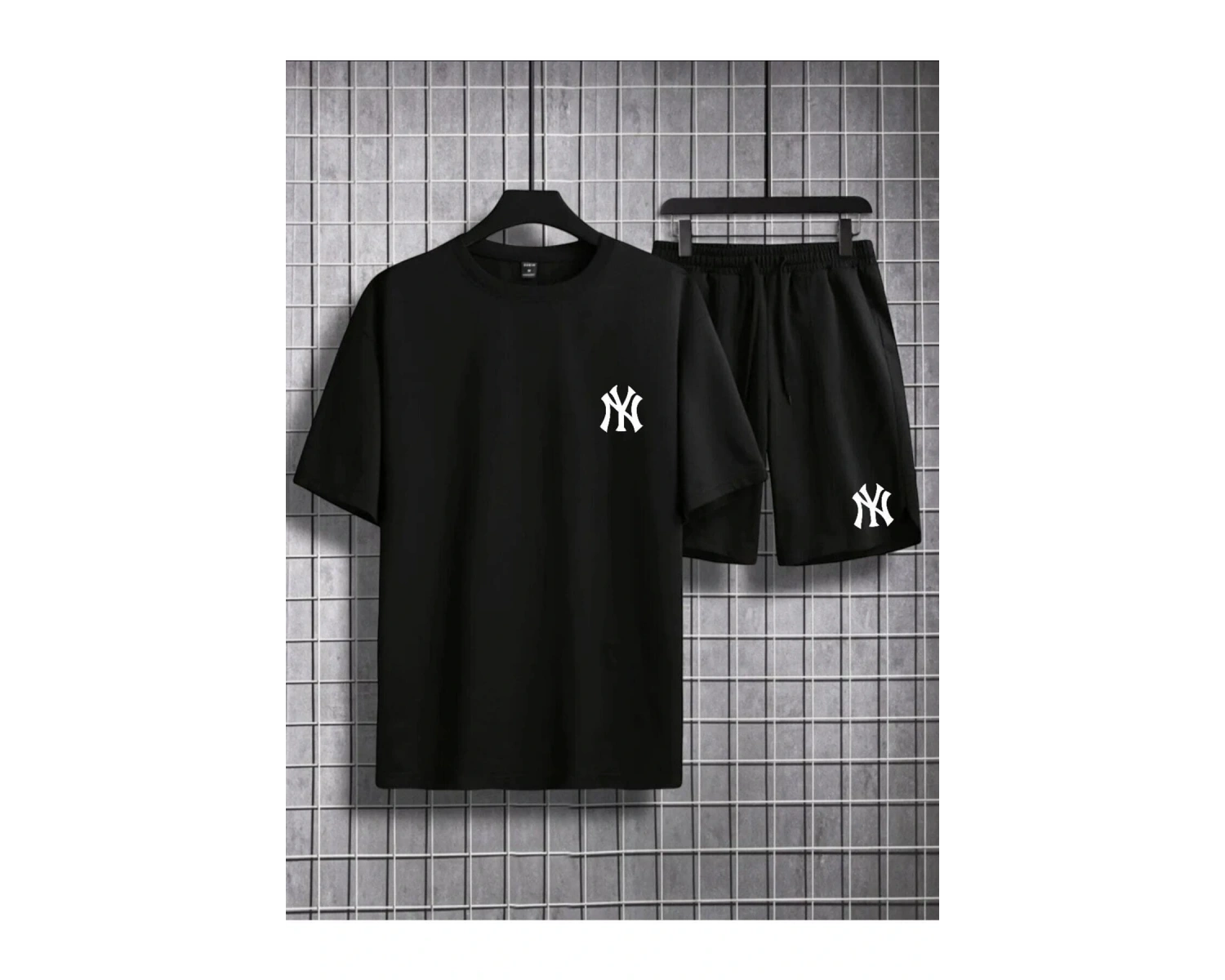 Ny Ci?ty Baskılı Unisex Oversize T-shirt Ve Yazlık Şort Alt Üst Takım 2li Tyc00855021670