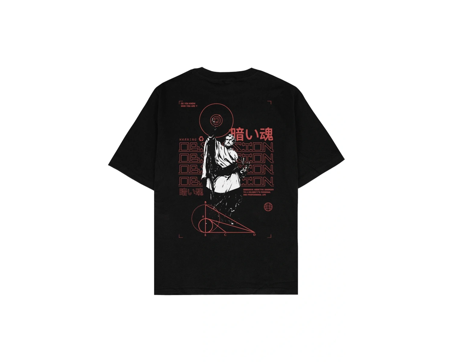 Obsession Siyah Oversize Unisex T-shirt