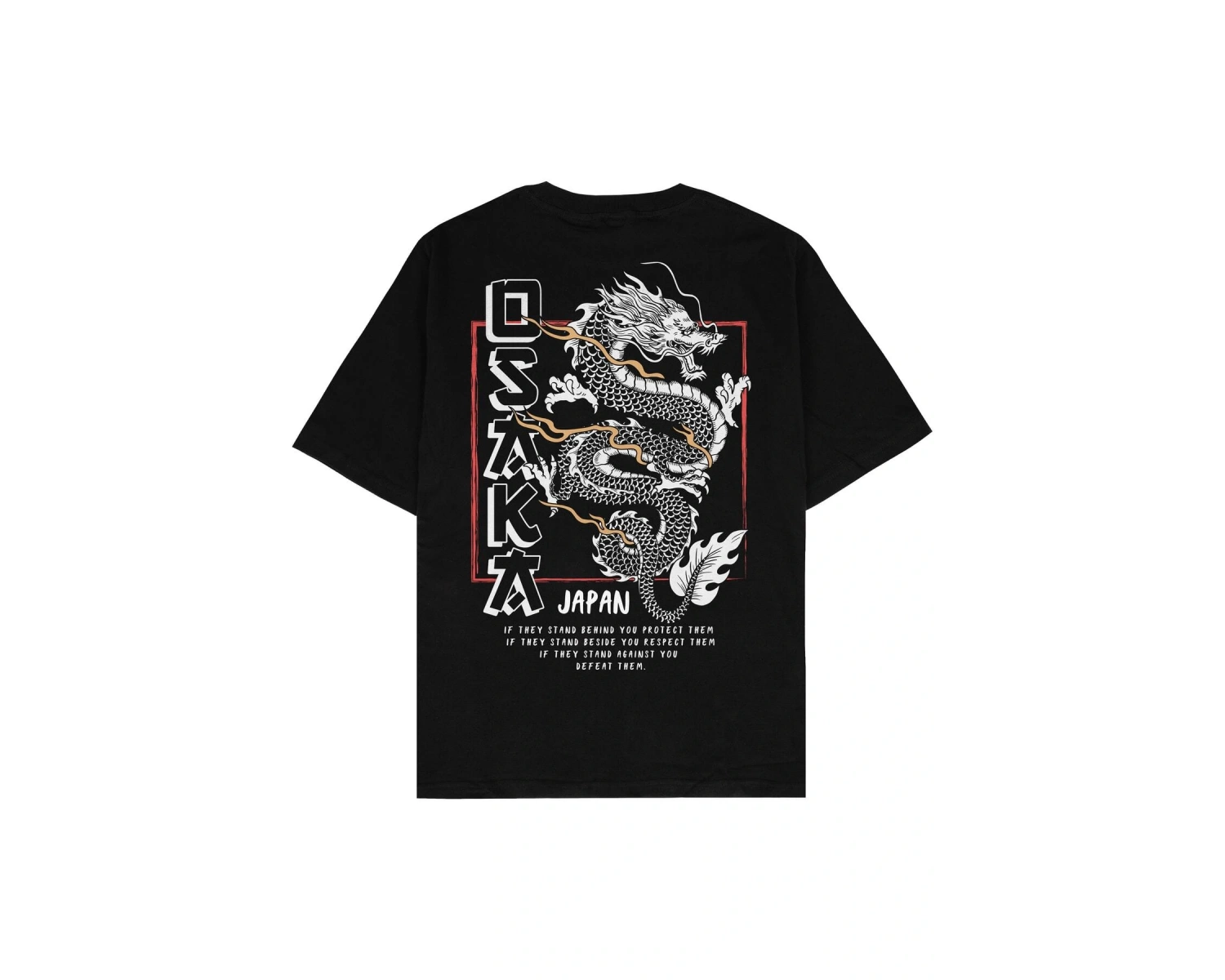 Osaka Siyah Oversize Unisex T-shirt