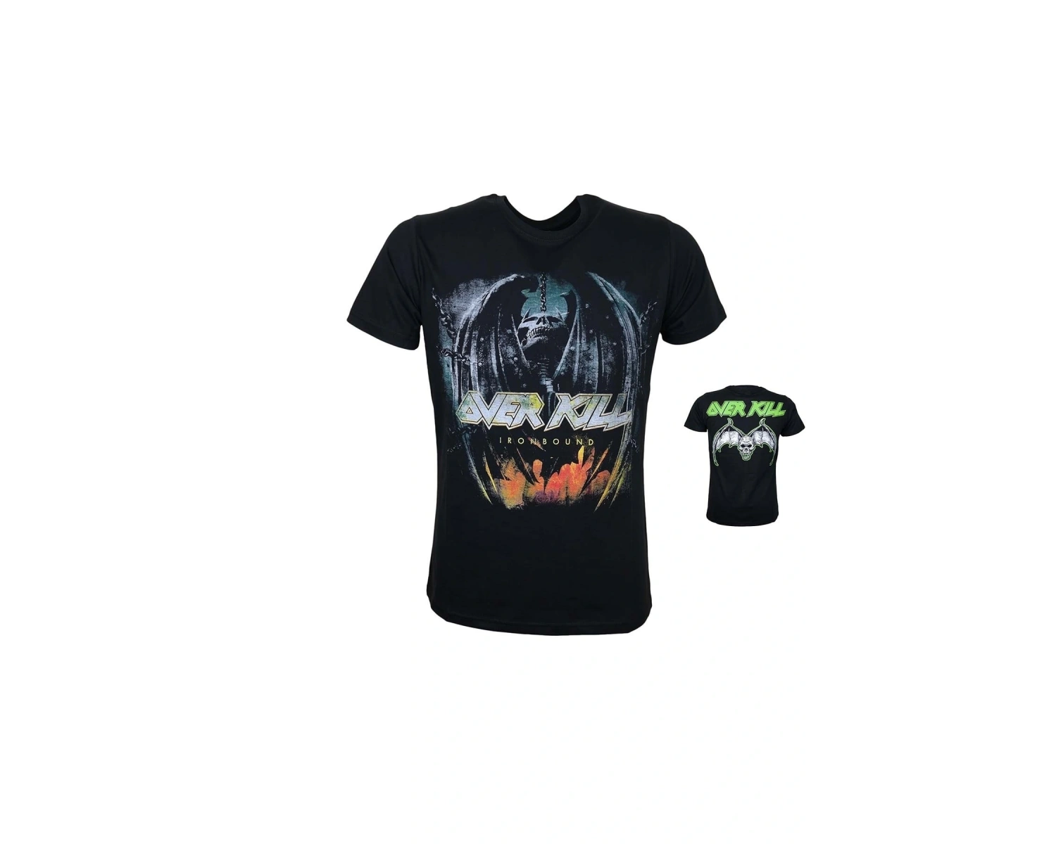Over Kill Iron Bound Metal Band Baskılı Penye Tişört