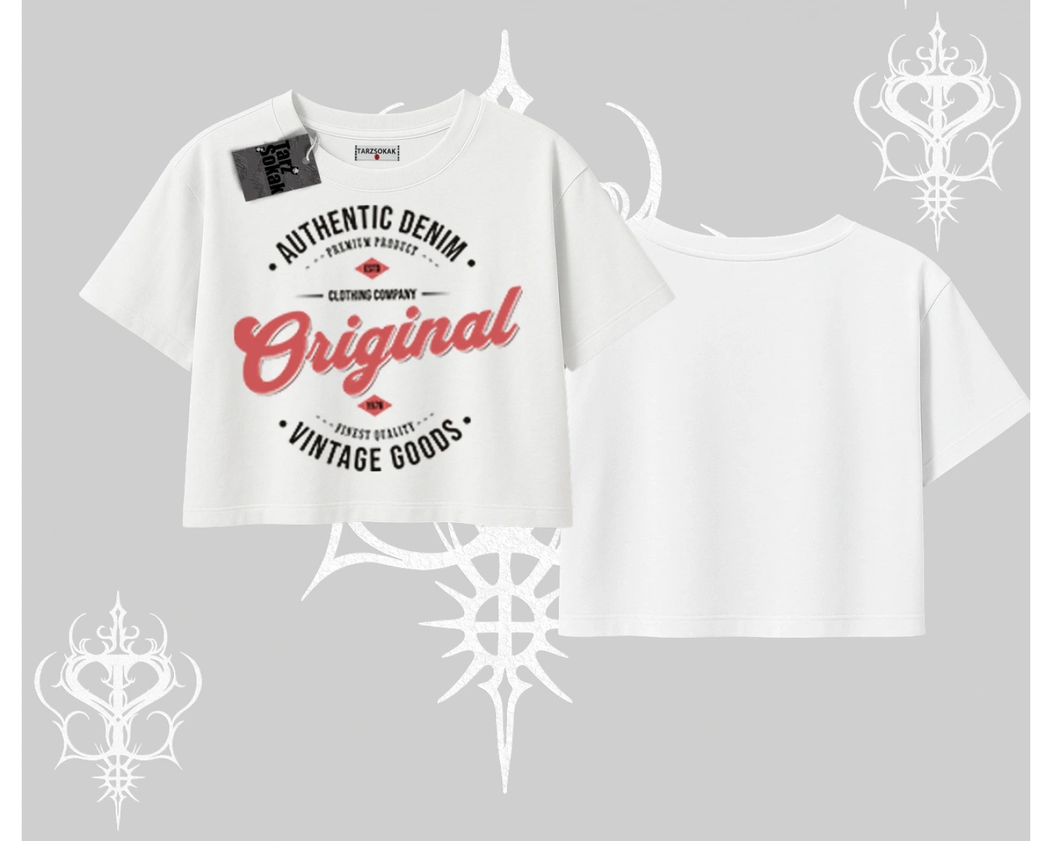 Oversize Crop Tshirt Authentic Denim Original