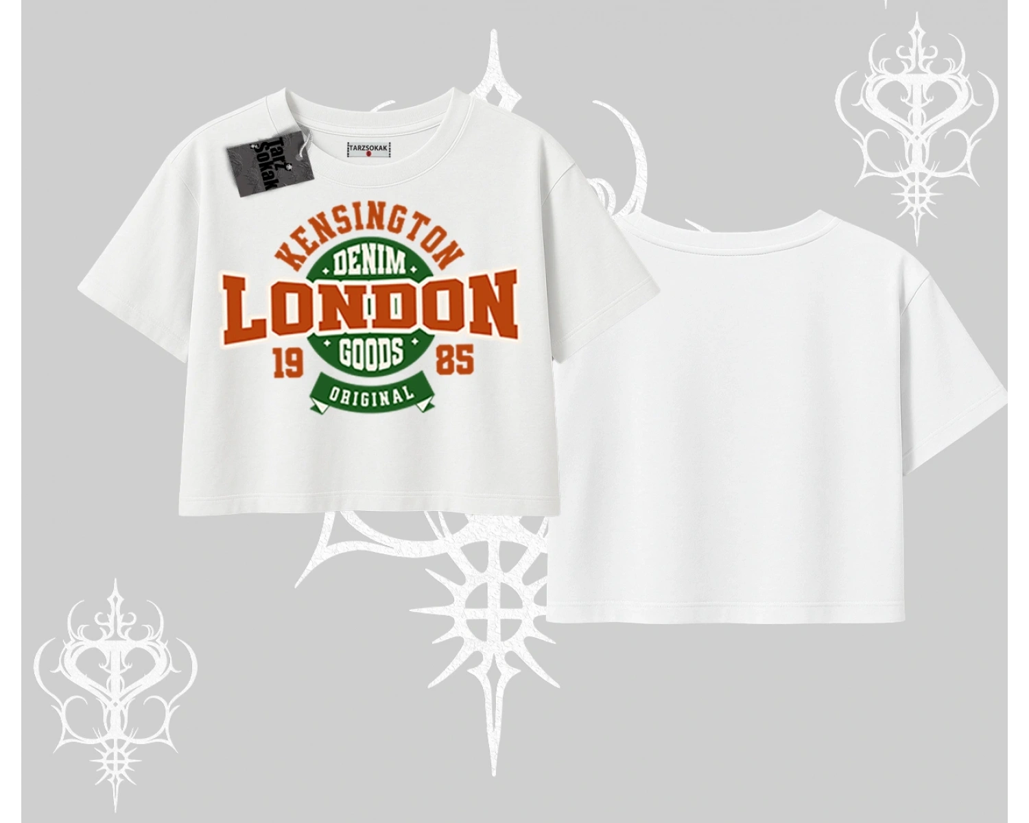 Oversize Crop Tshirt London Denim 1985