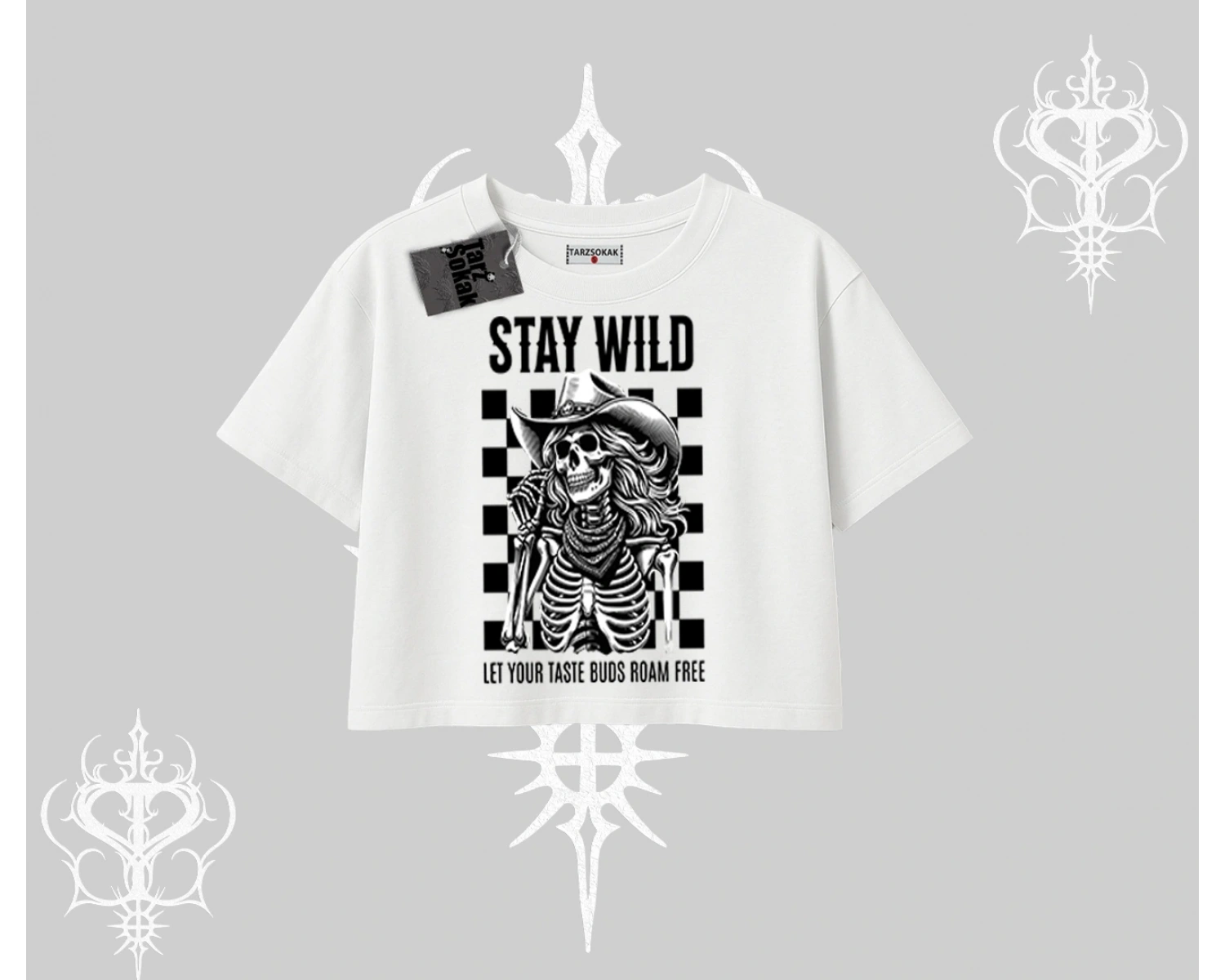 Oversize Crop Tshirt Stay Wild Rock Spirit Urban Riot