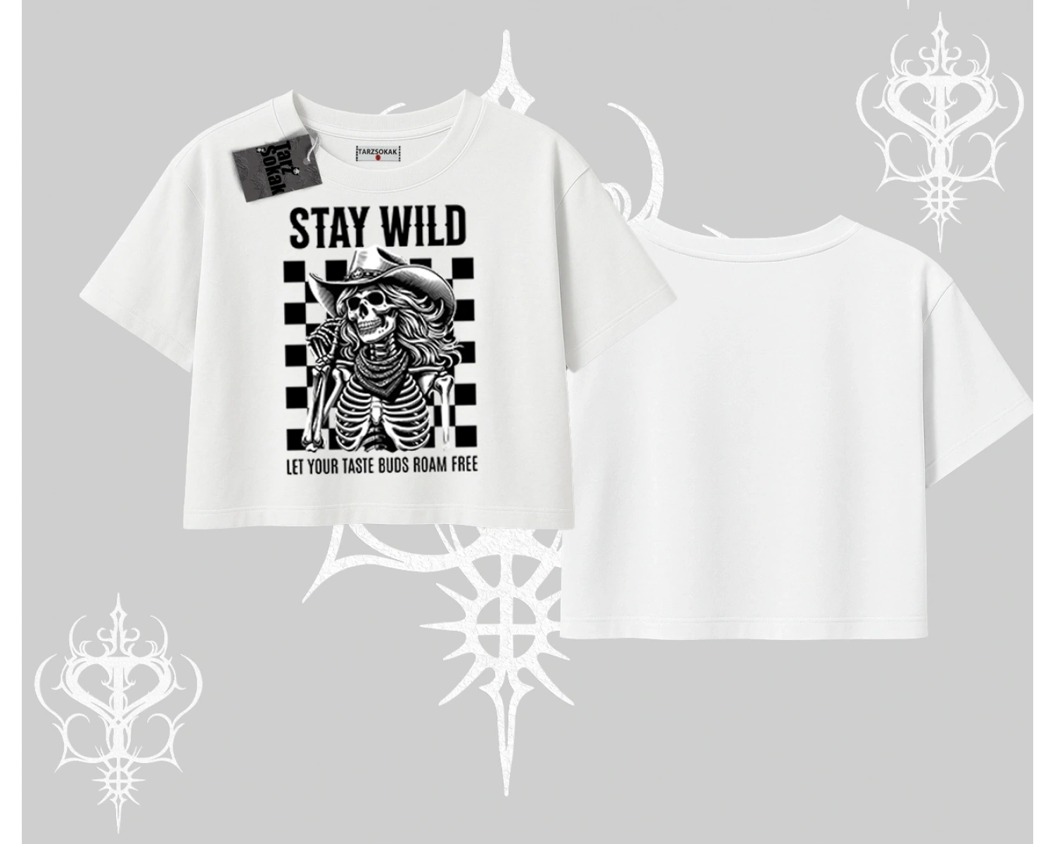 Oversize Crop Tshirt Stay Wild Rock Spirit Urban Riot