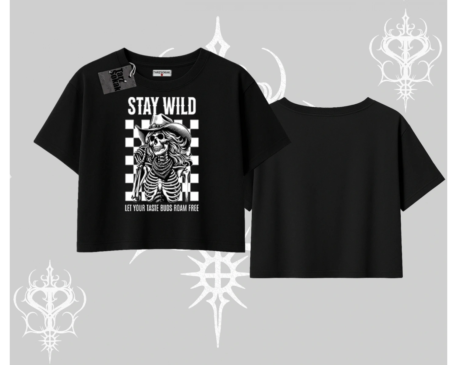 Oversize Crop Tshirt Stay Wild Rock Spirit Urban Riot