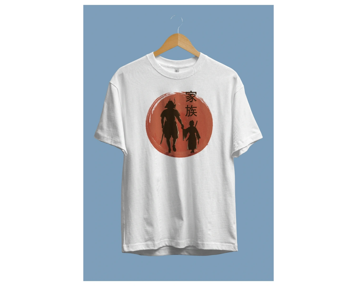 Oversize Japon Katana Samuray Usta Ögretmen Ögrenci Tasarım Baskılı Unisex Tişört