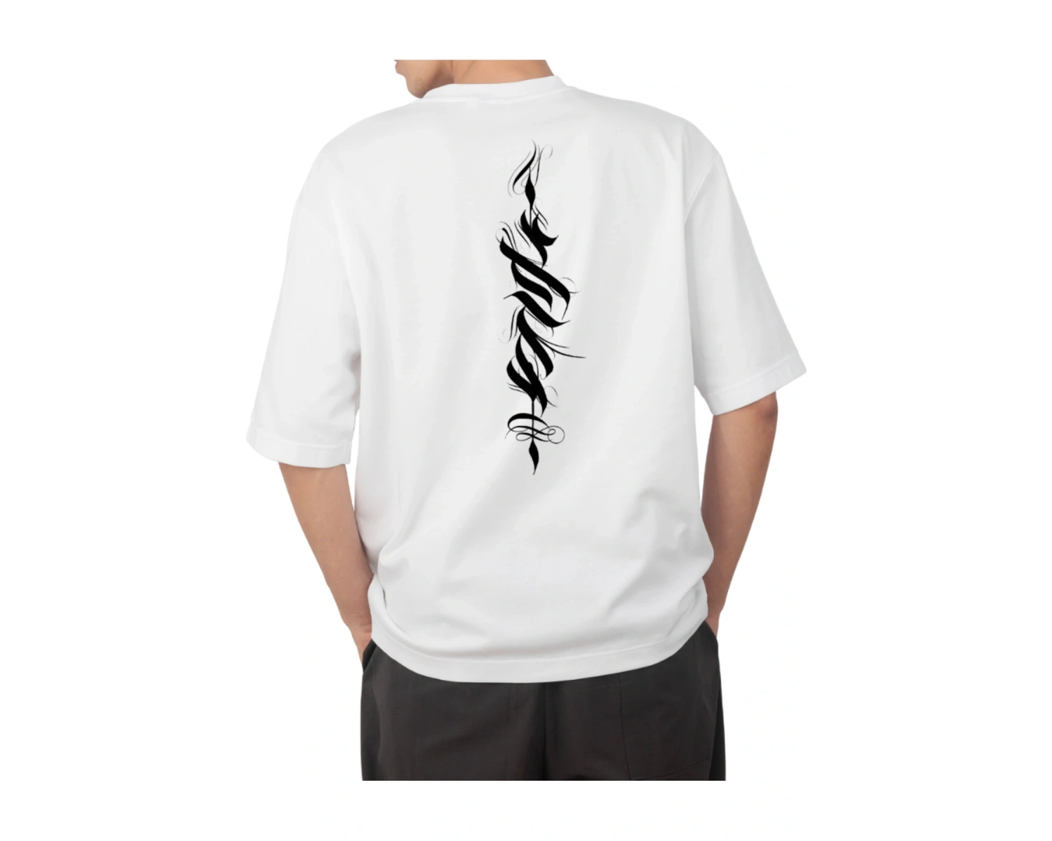 OVERSİZE SIRT BASKILI T-ŞHIRT