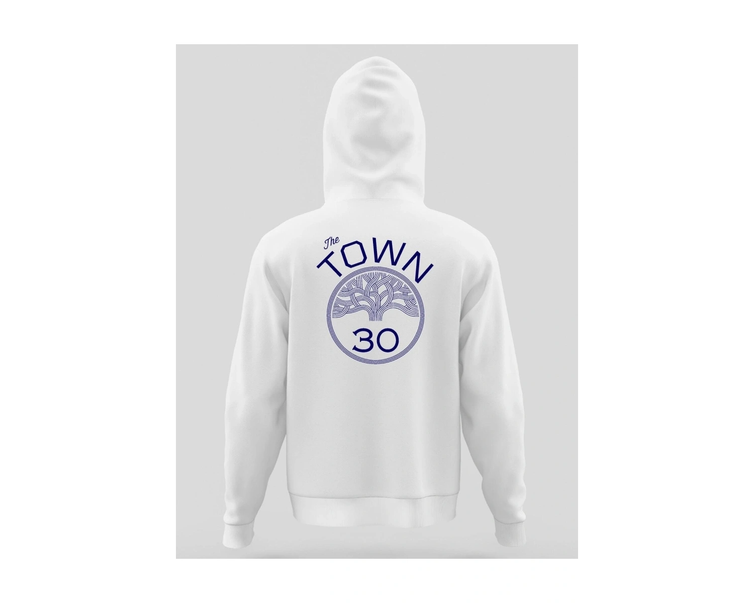 Oversize The Town Curry Kapüşönlu Hoodie Beyaz