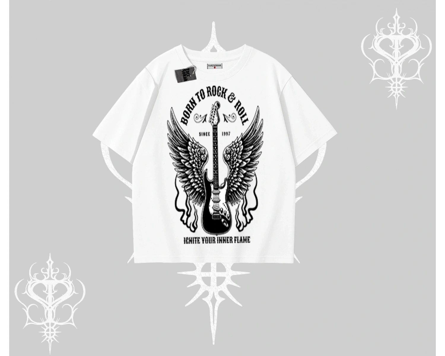 Oversize Tshirt Born to Rock Eternal Flame Legacy